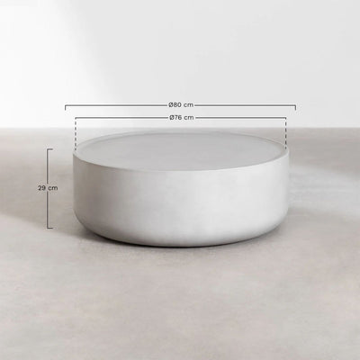 Table basse ronde en ciment (Ø80 cm) Darwys SKLUM
