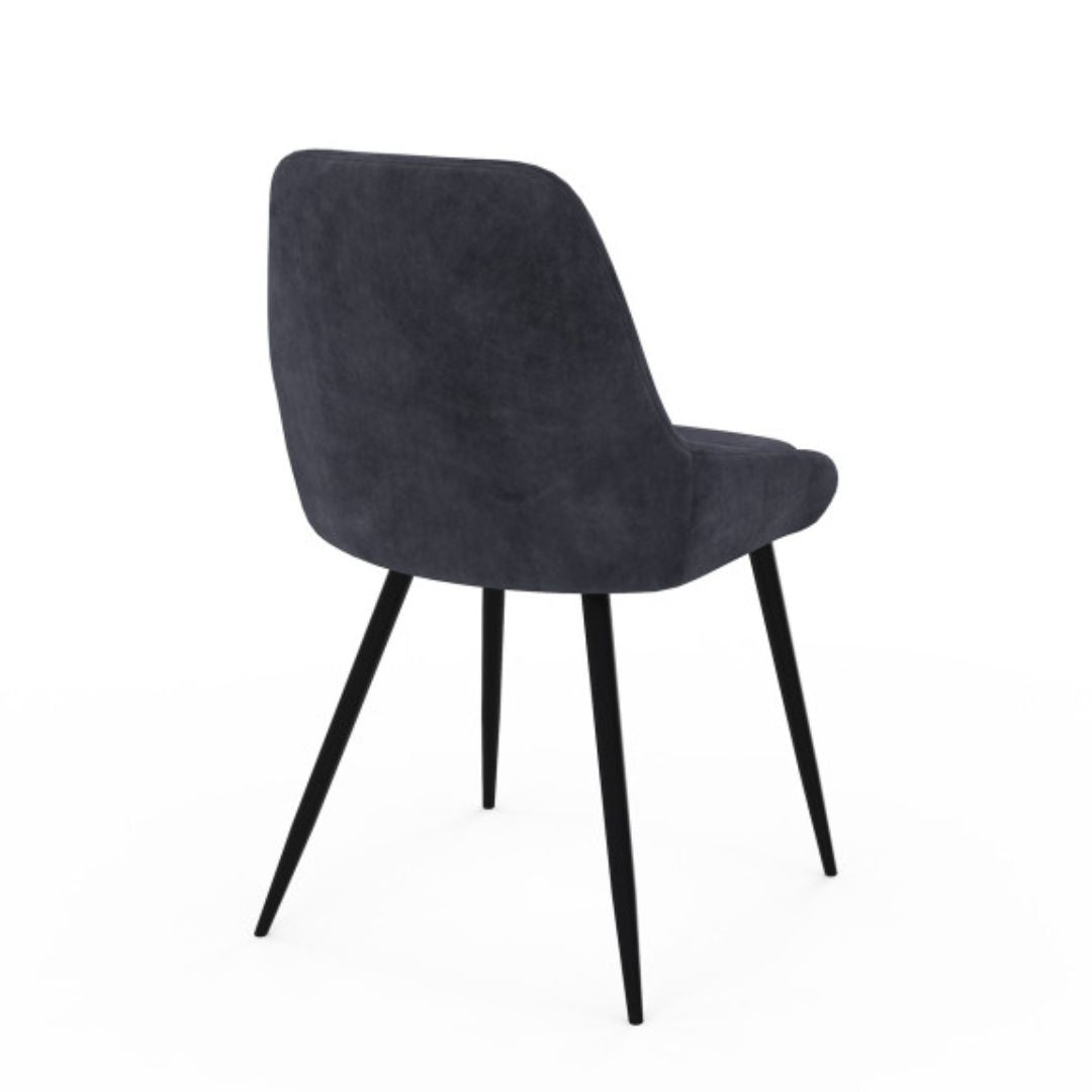Lot de 6 chaises Olivia Gris foncé