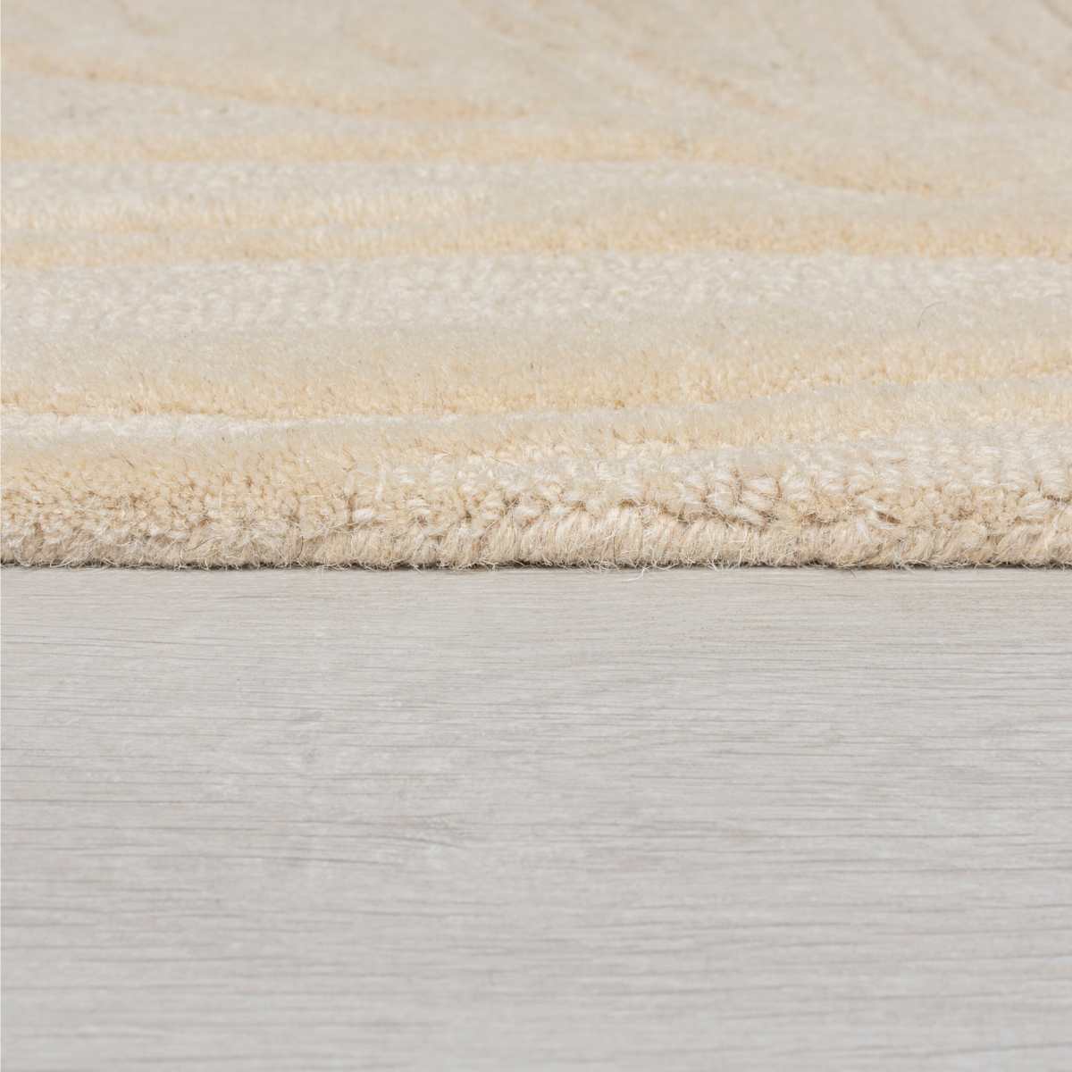 Tapis Lino Beige en laine 160x230cm "Imparfait"