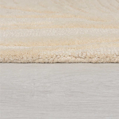 Tapis Lino Beige en laine 160x230cm "Imparfait"
