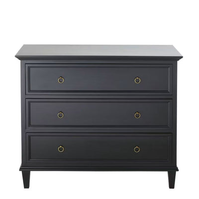 Commode 3 tiroirs noire Maisons du Monde