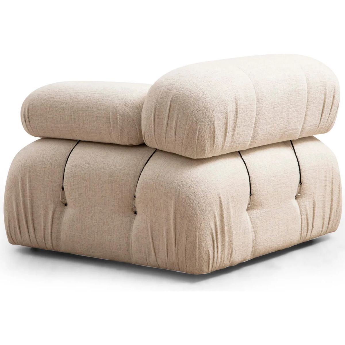 Canapé 3 places en tissu Bubble Hanah Home