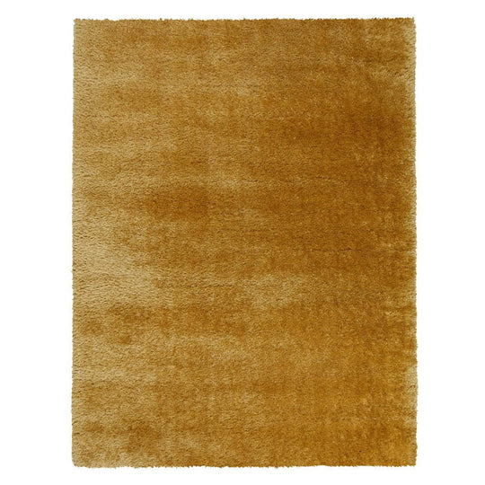 Tapis shaggy jaune 80x150cm