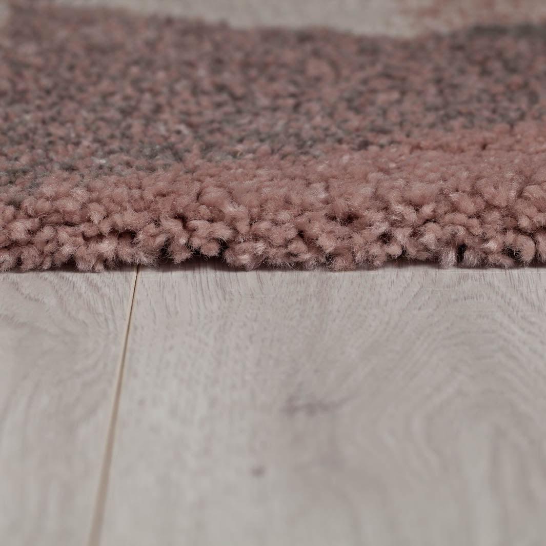 Tapis Shaggy Nuru Rose