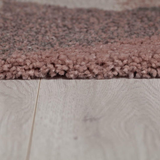 Tapis Shaggy Nuru Rose