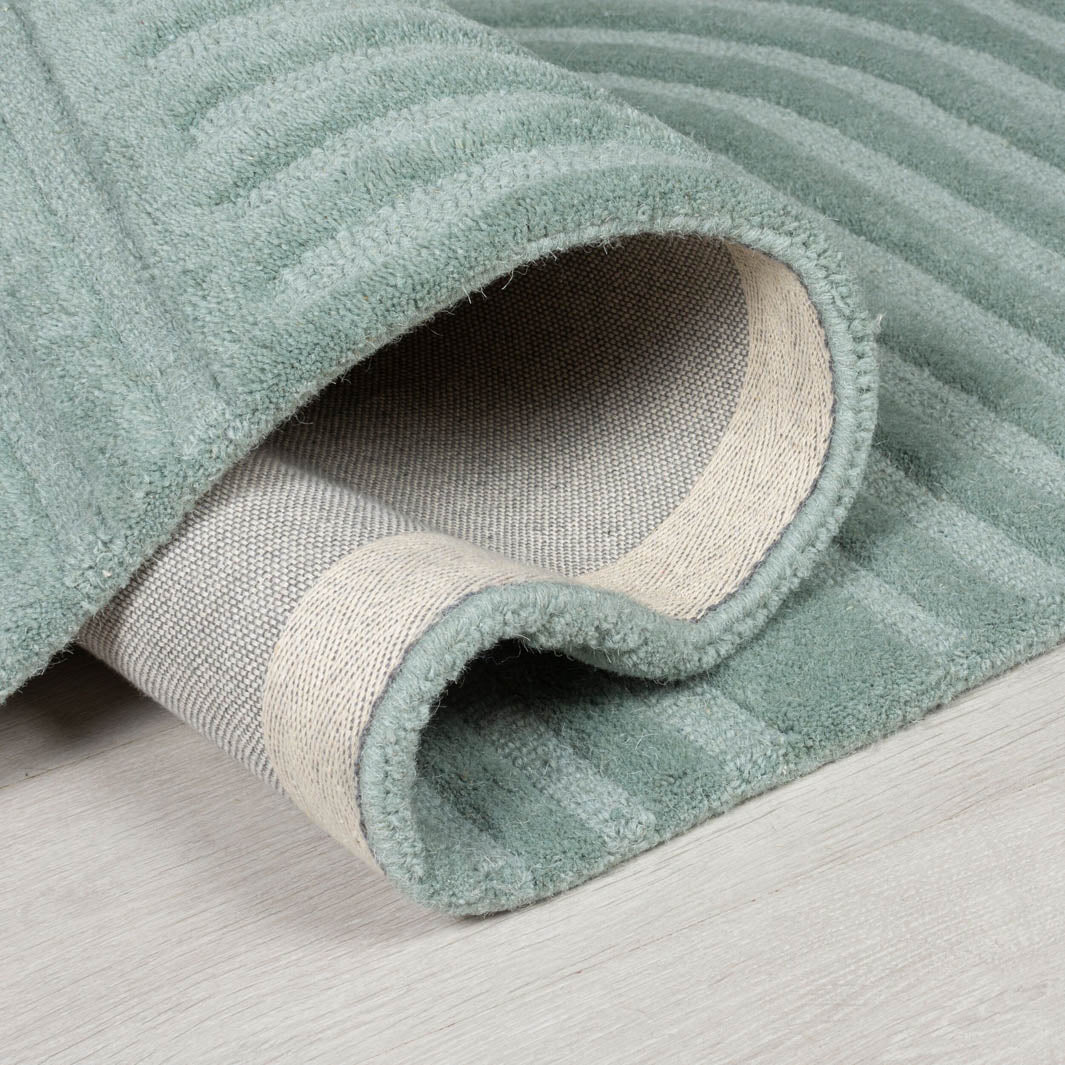 Tapis en laine Zen Garden bleu turquoise