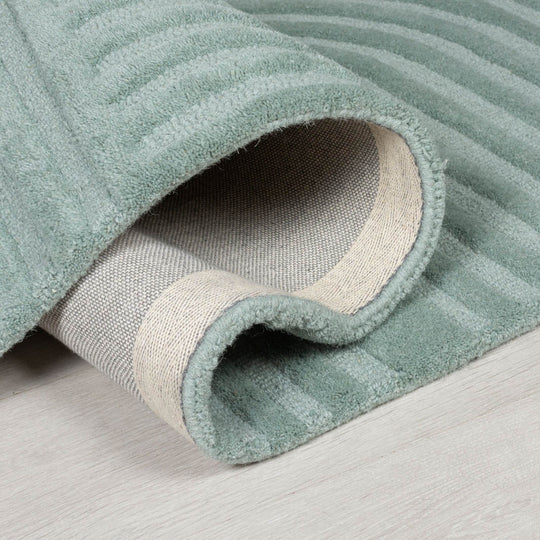 Tapis en laine Zen Garden bleu turquoise