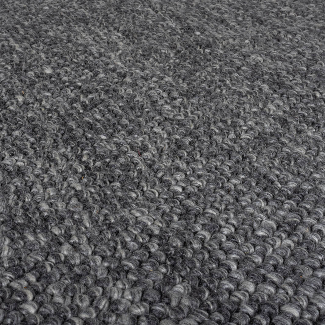 Tapis de couloir laine gris 60x230cm