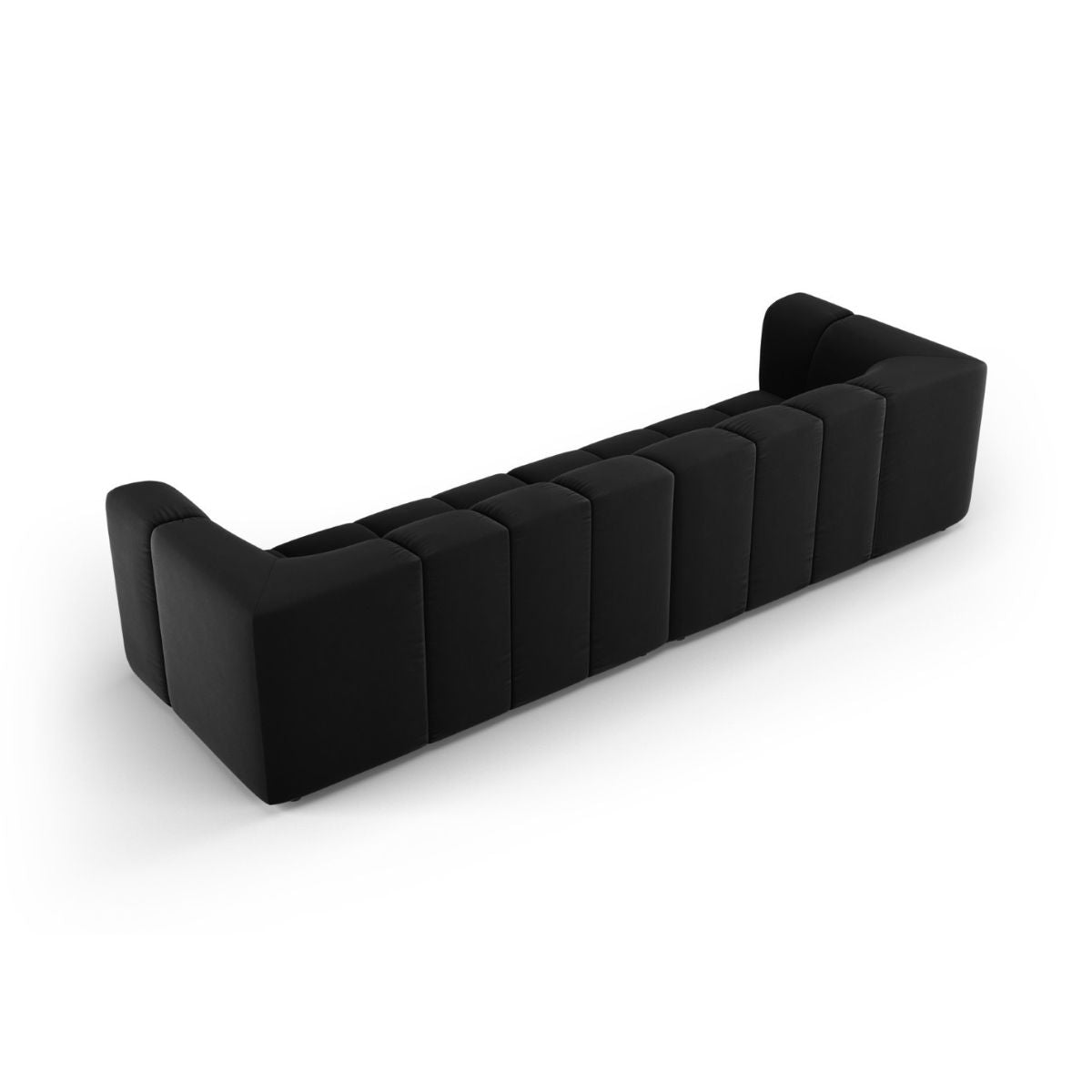 Canapé 4 places SERENA Micadoni 4 places velours noir