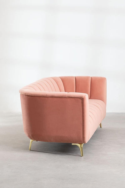 Canapé en velours 3 places Creys SKLUM Peonia SKLUM