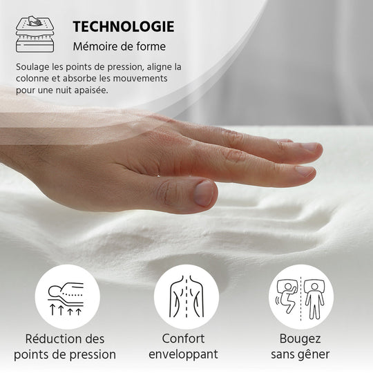 Matelas BELLECOUR Jacobin à mémoire de forme 34cm