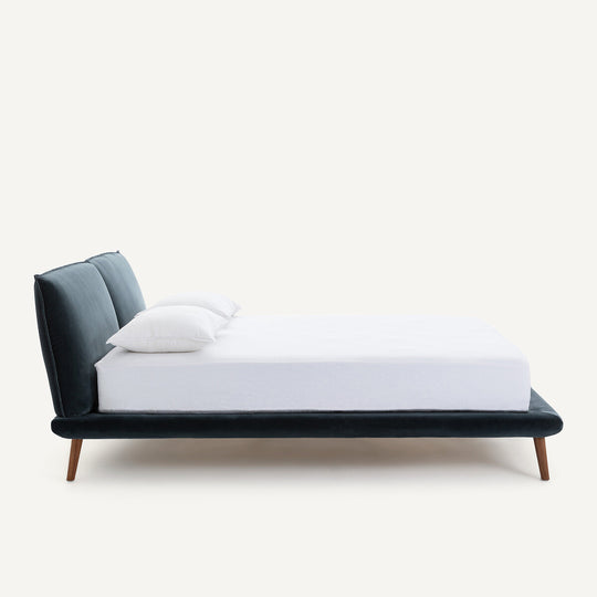 Lit velours avec sommier 180x200cm, Aurore design E. Gallina AM.PM