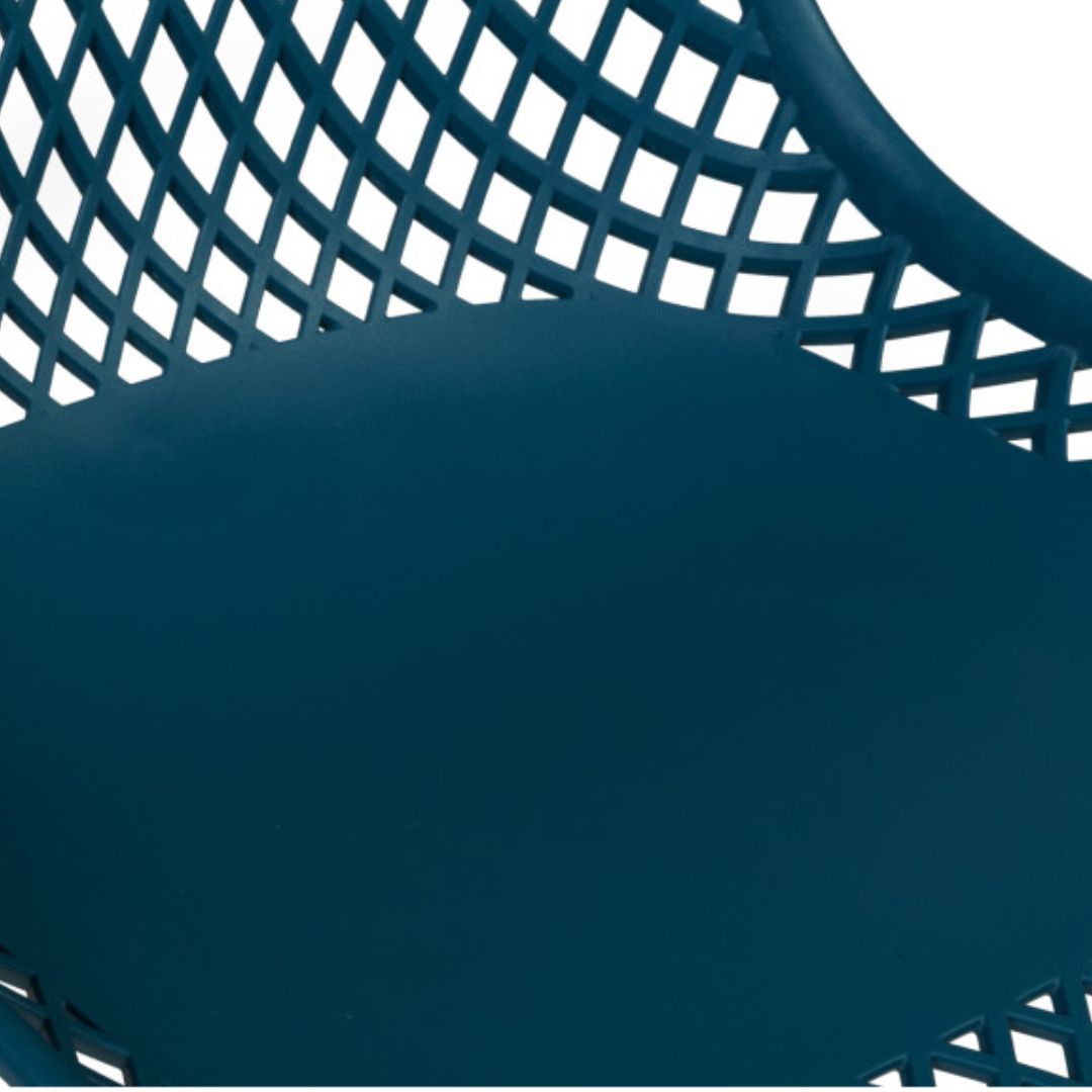 Lot de 4 chaises Maëlle Bleu canard