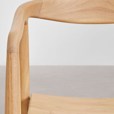 Lot de 6 chaises SKLUM de jardin en bois de teck Rokan