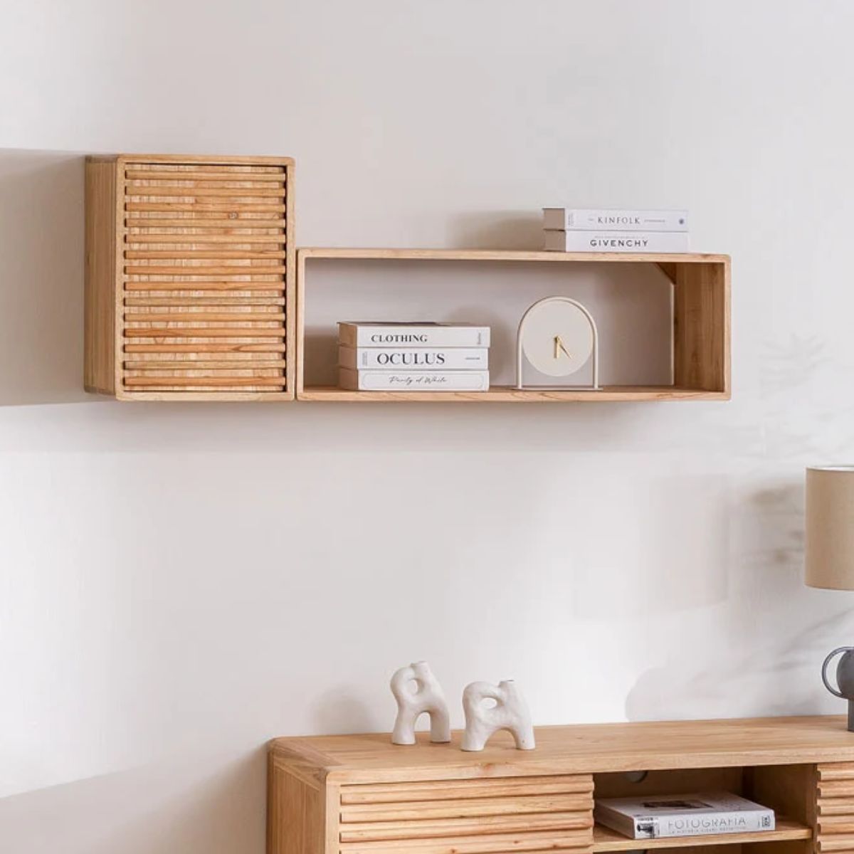 Lot de 2 etagères Murale en Bois Deleyna SKLUM