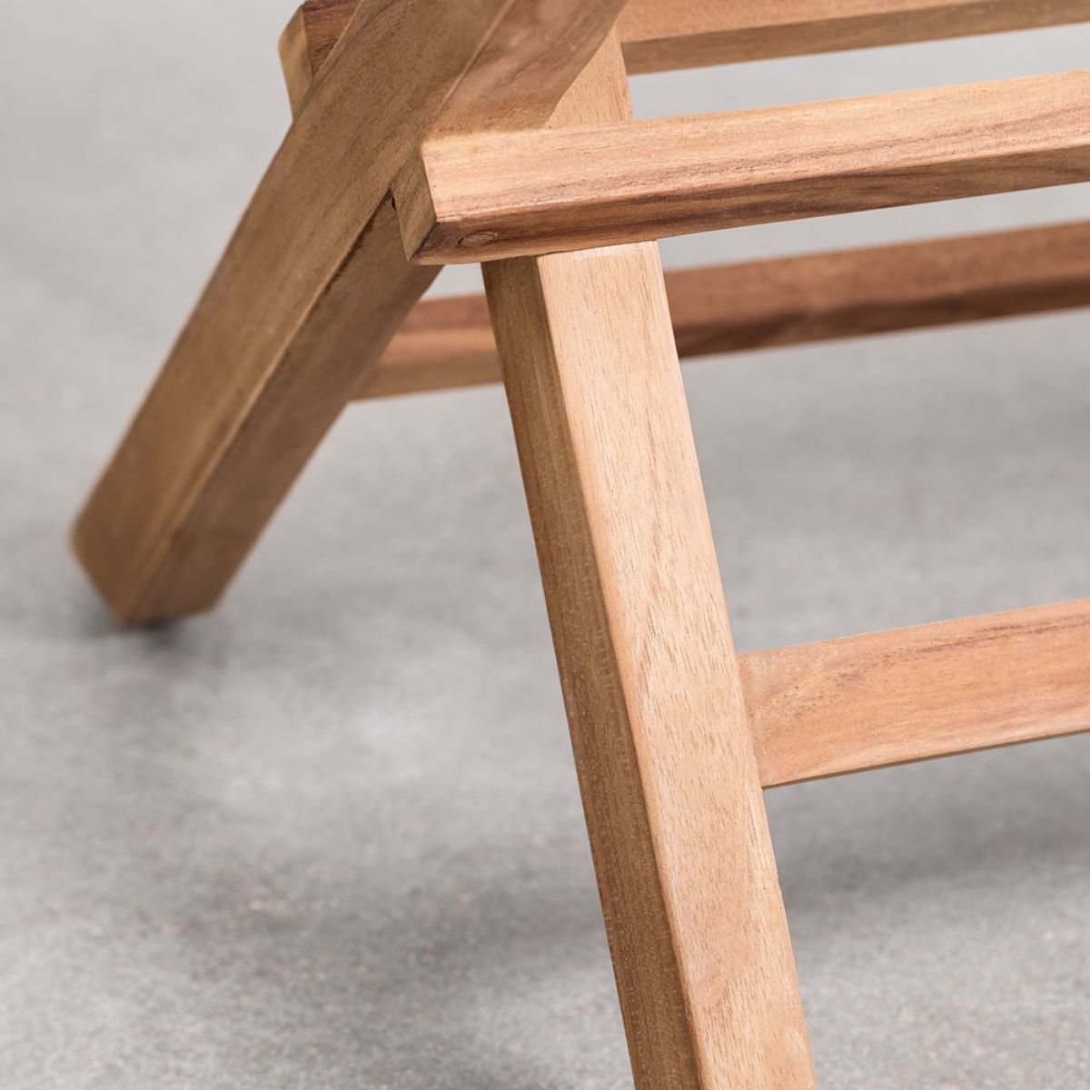 Pack de 2 chaises de jardin pliantes en bois de teck Pira SKLUM