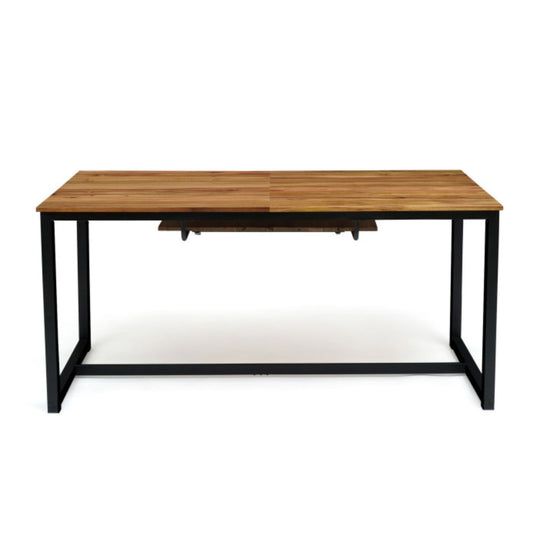 Table extensible bois et acier Acacia