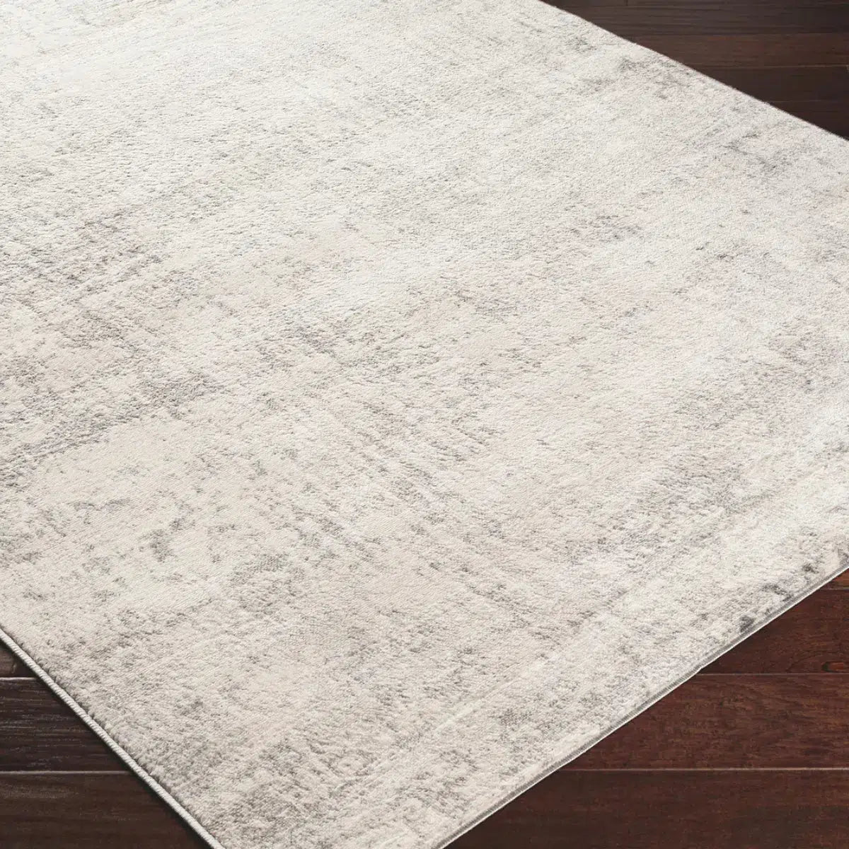 Tapis SURYA Alix moderne, motif abstrait patiné gris et anthracite sur fond blanc cassé, vue 5