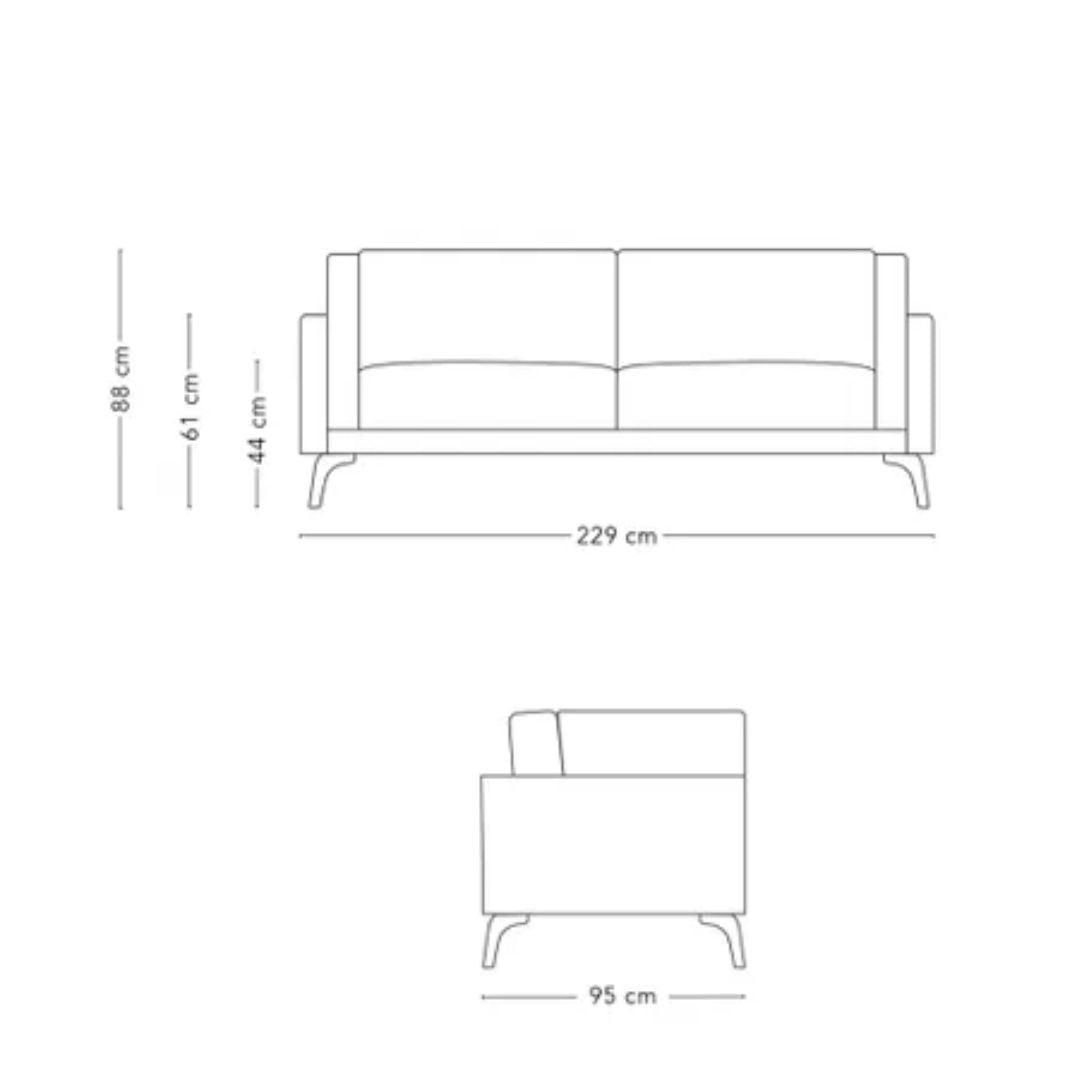 Canapé CHRISTIAN LACROIX "camille" 3 Places En Cuir Véritable Marron- Léger défaut