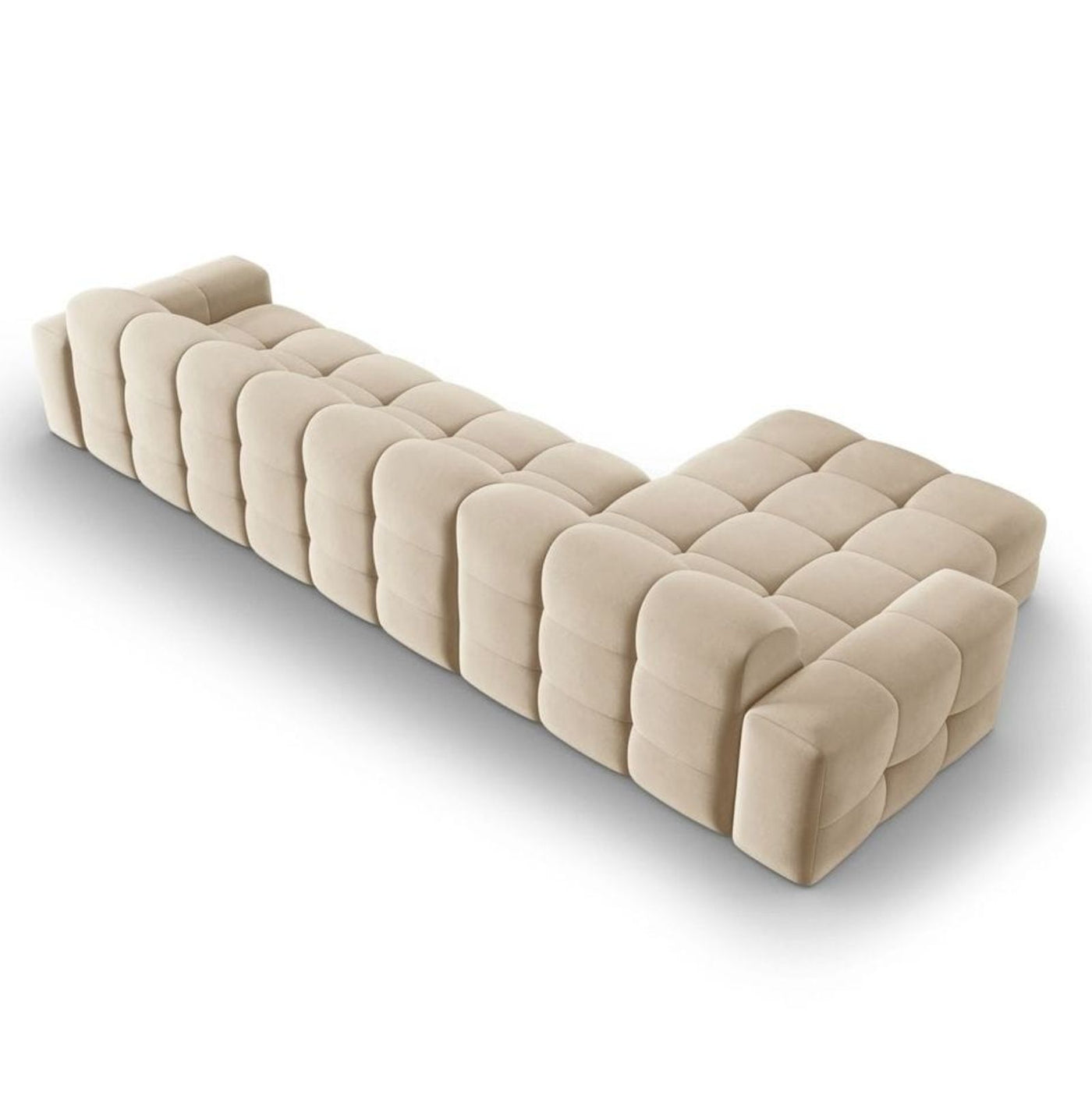 Canapé d'angle gauche Kendal Beige Clair 5 Places - Léger défaut