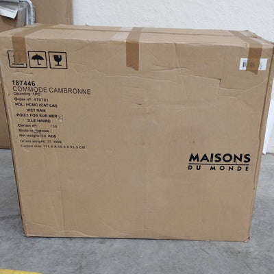 Commode 3 tiroirs noire Maisons du Monde