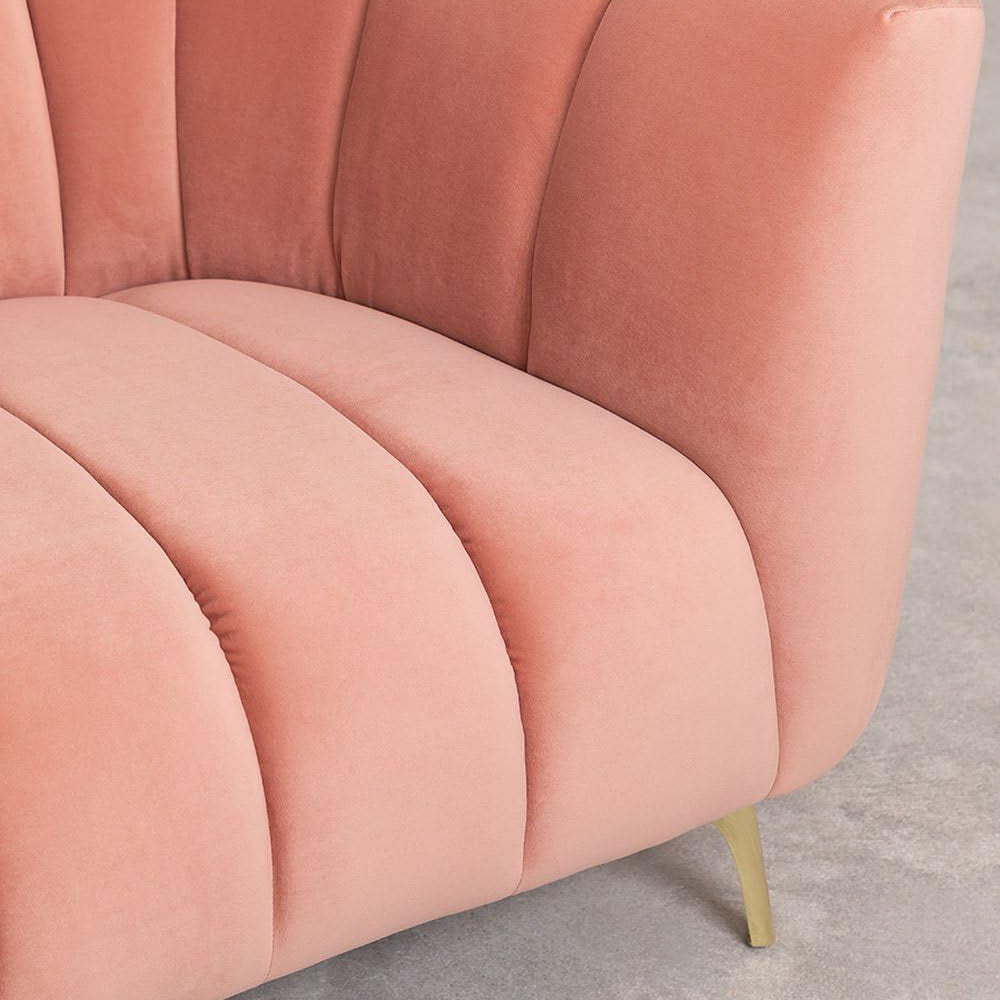 Canapé en velours 3 places Creys SKLUM Peonia SKLUM