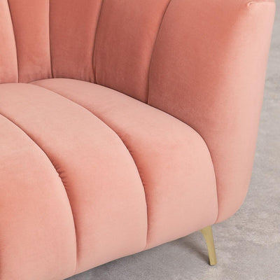 Canapé en velours 3 places Creys SKLUM Peonia SKLUM