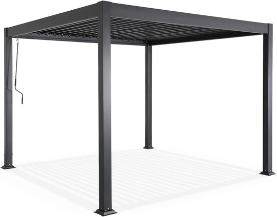 Pergola bioclimatique aluminium 3 x 3 m AirDay - Anthracite