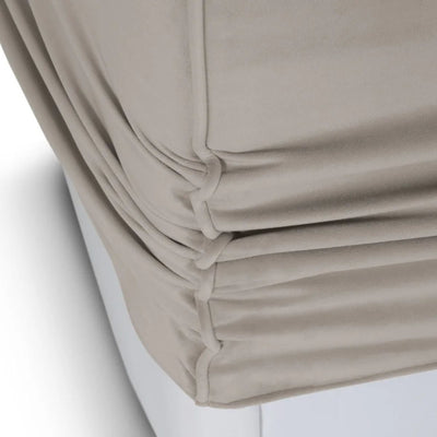 Canapé 4 places BOHO Micadoni 4 places velours beige foncé