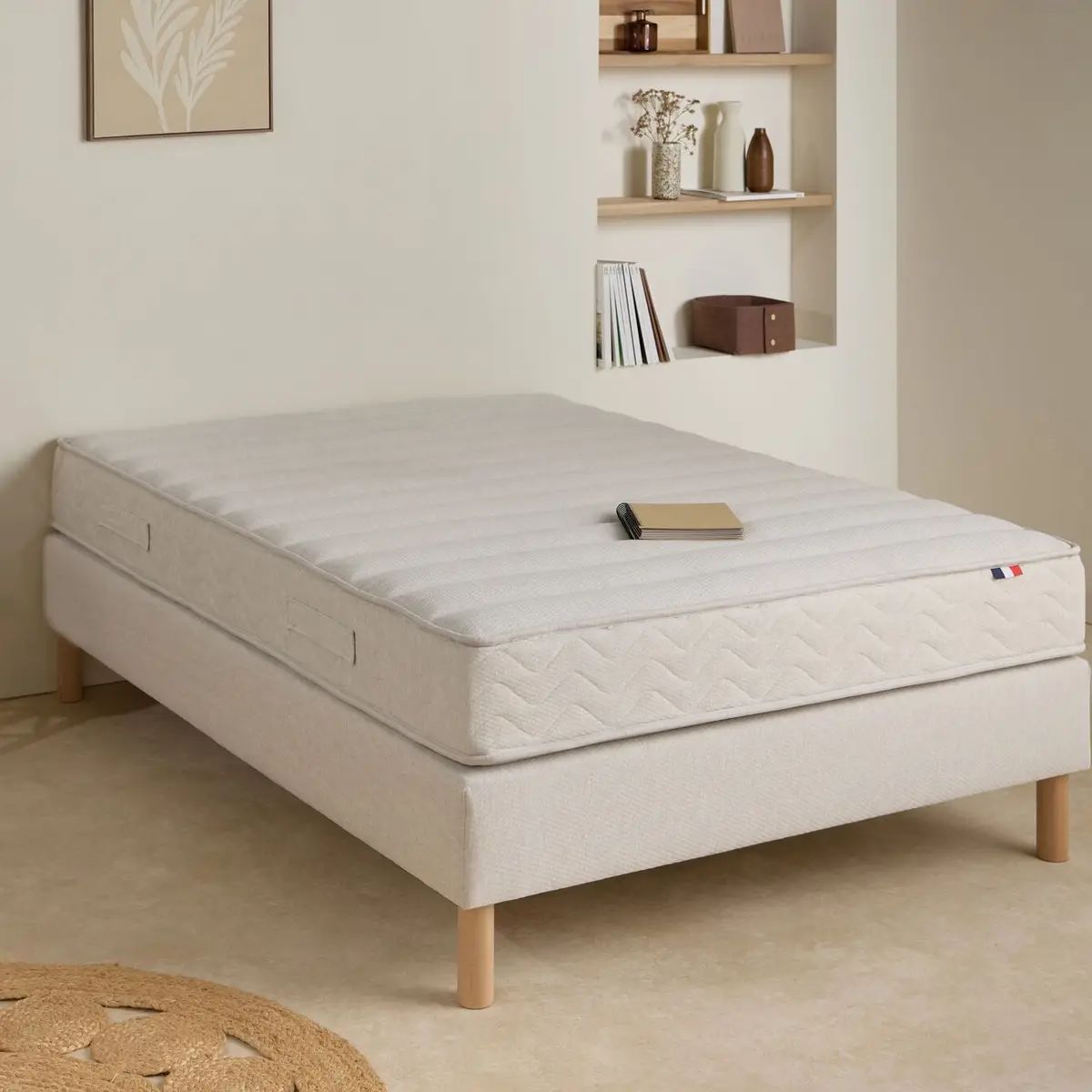 Matelas COSI PAR CAMIF Théodore en latex d'origine naturelle 23 cm 160x200cm