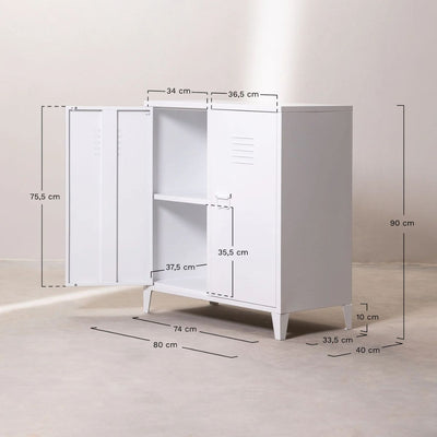 Buffet casier 2 portes en acier Pohpli SKLUM