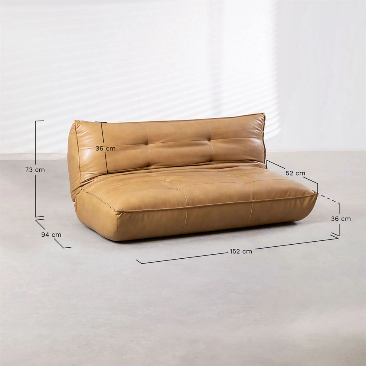 Canapé Inclinable 2 Places en Similicuir Mati SKLUM