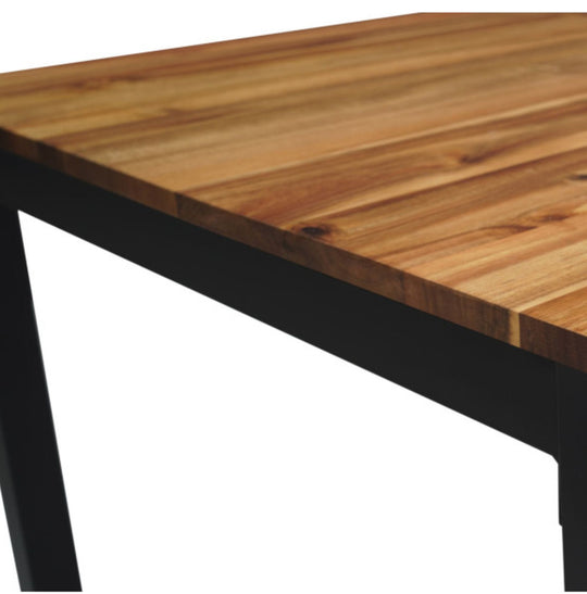 Table extensible bois et acier Acacia