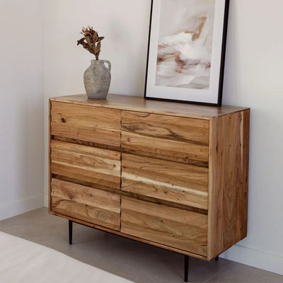 SKLUM- Commode à tiroirs en bois d'acacia Petter