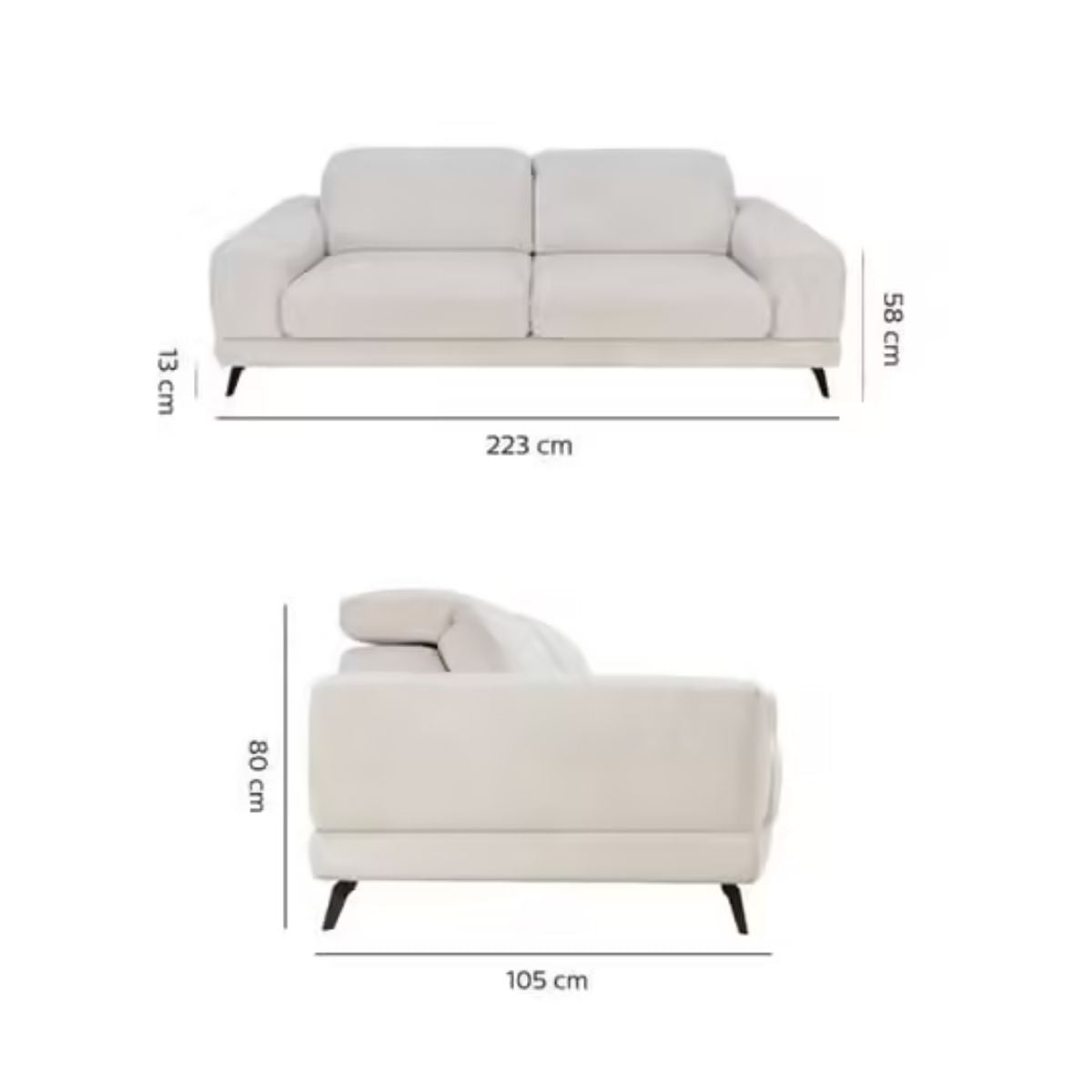 Canapé 4 places ALINEA Palermo beige