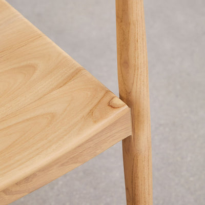 Lot de 6 chaises SKLUM de jardin en bois de teck Rokan