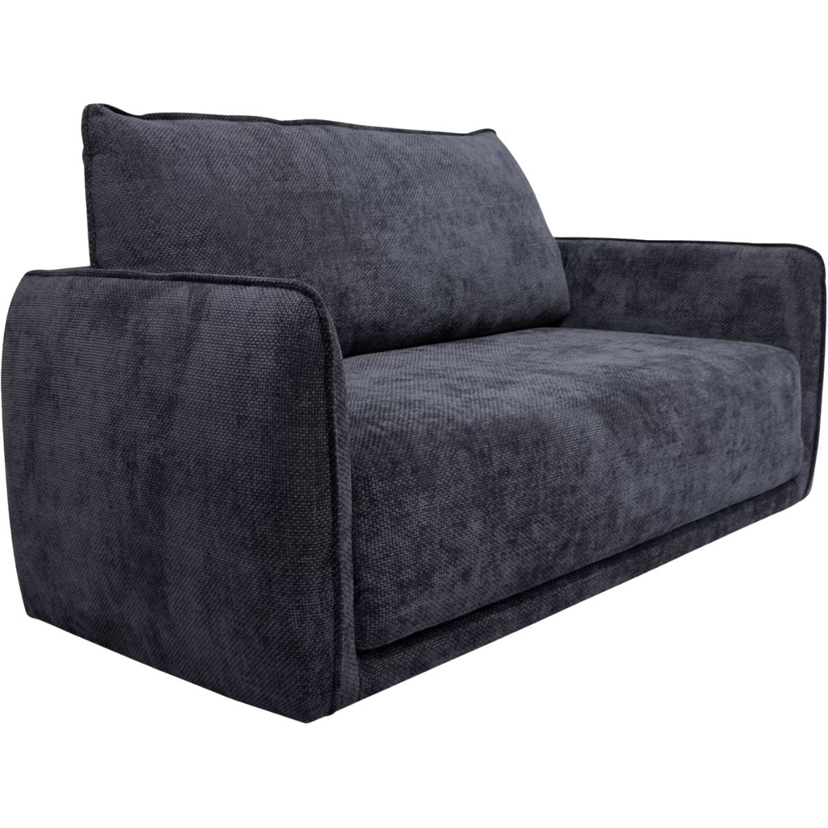 ALINEA Canapé 3 places convertible en tissu Eden - bleu marine