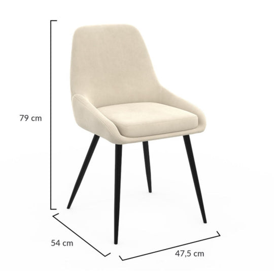 Lot de 4 chaises Olivia Mix couleurs