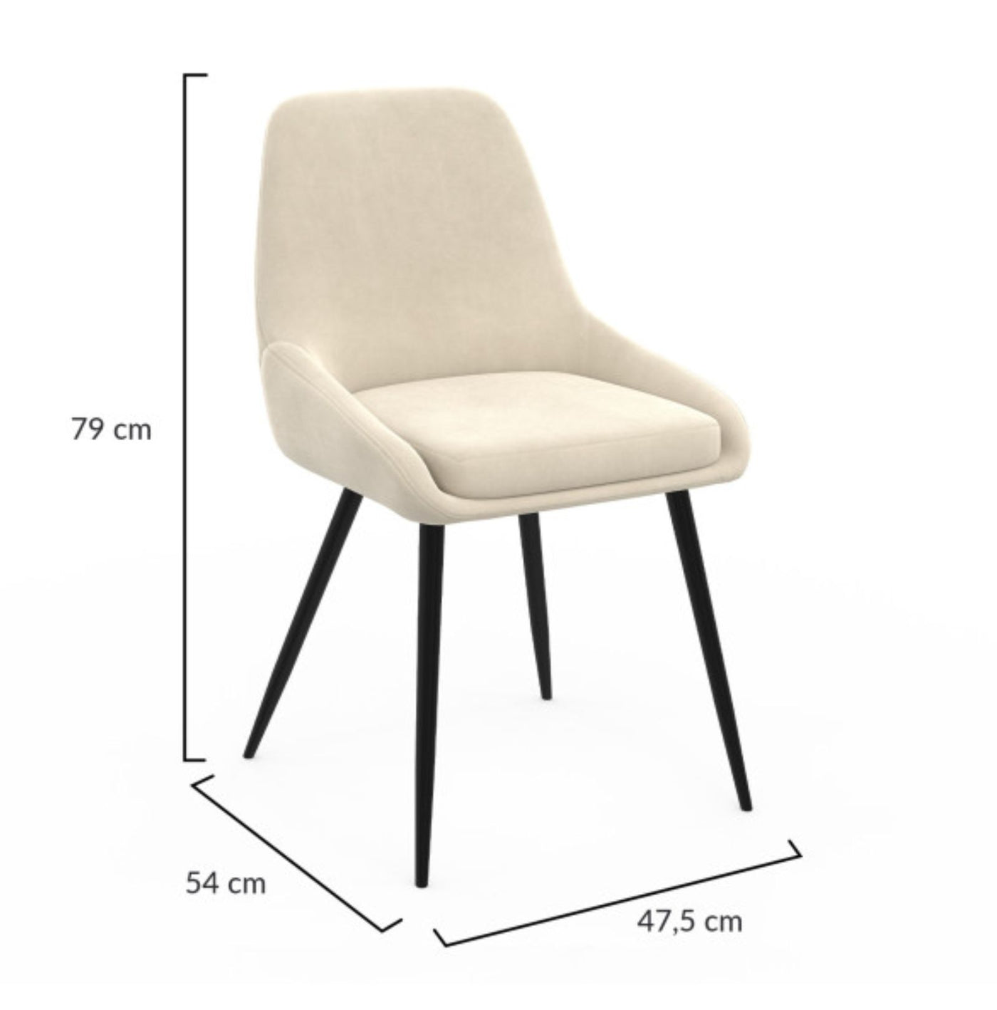 Lot de 4 chaises Olivia Mix couleurs