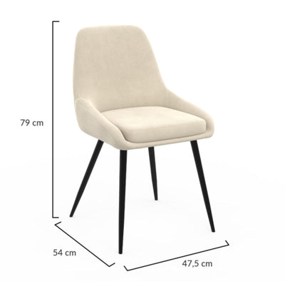 Lot de 4 chaises Olivia Mix couleurs