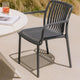 Lot 4 chaises SKLUM Wendell polypropylène accoudoirs jardin