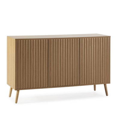 Buffet 3 portes, coloris chêne, largeur 120 cm Lluvia