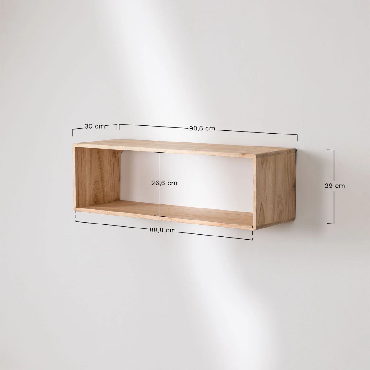 Lot de 2 etagères Murale en Bois Deleyna SKLUM