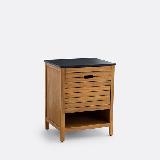 Meuble sous vasque La Redoute Interieurs, Saturne, Acacia, 60 cm