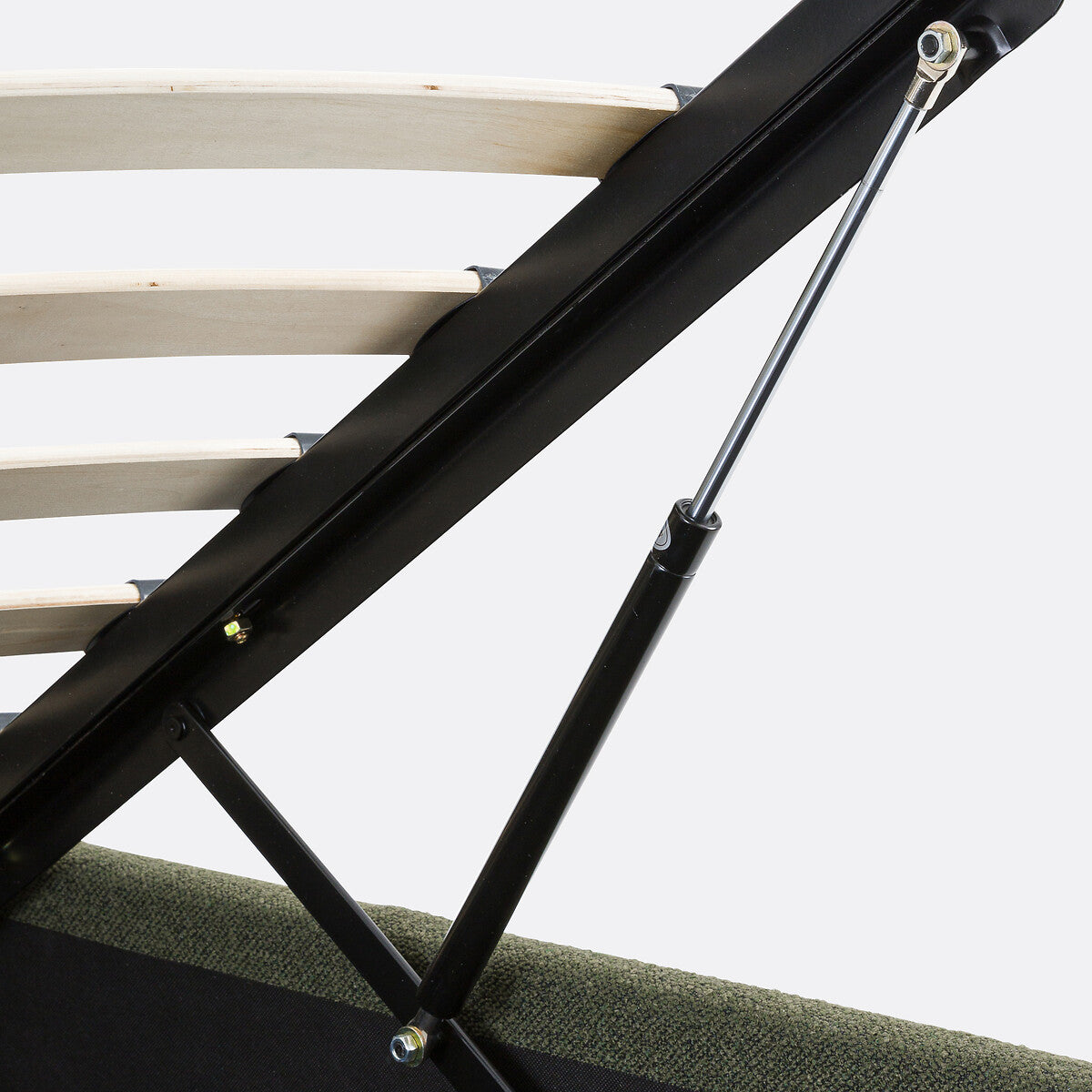 Lit coffre bouclette avec sommier relevable 140x190cm, Conto La Redoute Interieurs