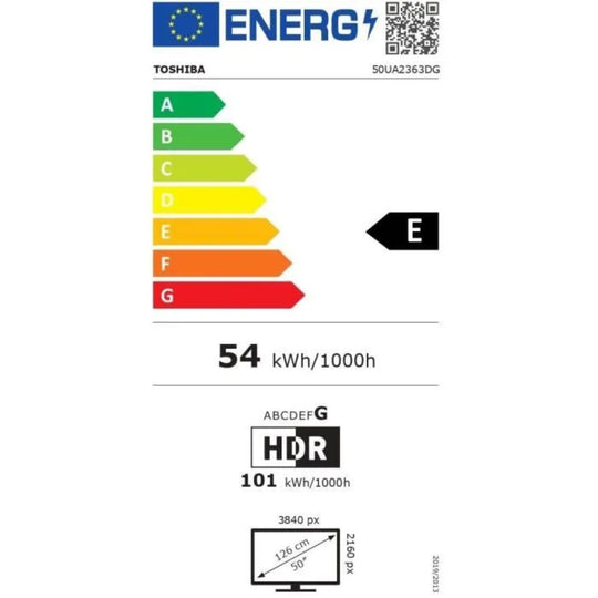 Téléviseur LED TOSHIBA 50UA2363DG – 50’’ (126 cm) – 4K UHD