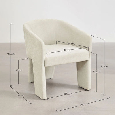 Chaise de salle à manger rembourrée Jimena SKLUM