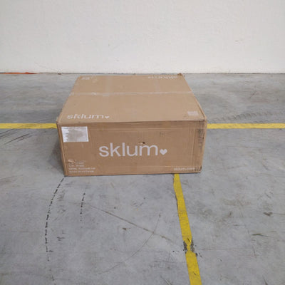 Table basse ronde SKLUM Ø80 cm en aspect ciment travertin Darwys