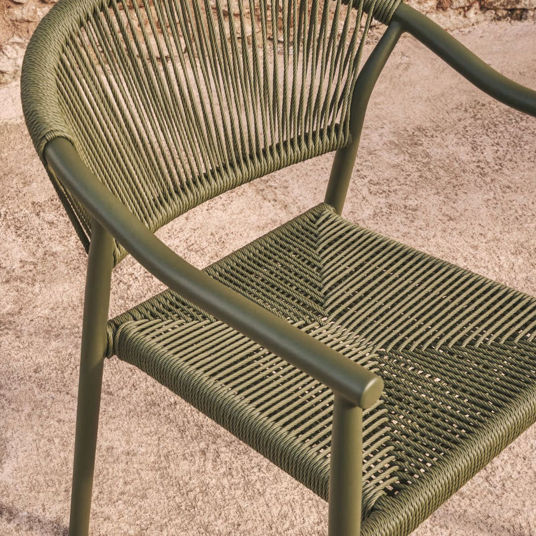 Lot de 2 chaises KAVE HOME Livadia Aluminium Vert