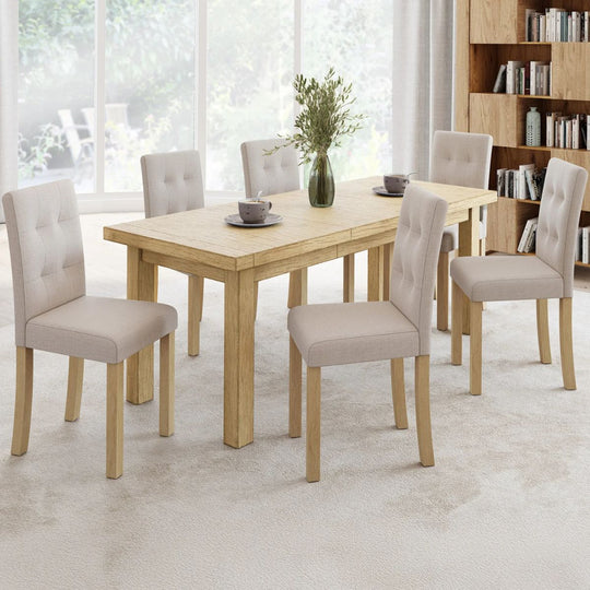 Lot de 6 chaises Polly beige